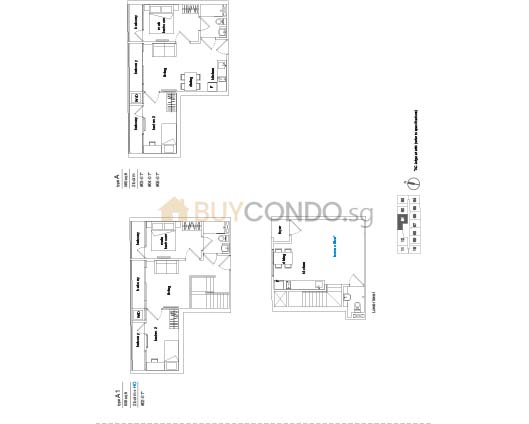 Suites @ Sims Condominium Floor Plan