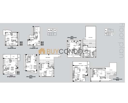 448 @ East Coast Condo Floor Plan