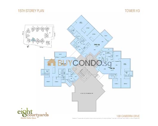 8 Courtyards Condo Floor Plan