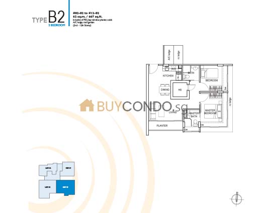 Cosmo Condominium Floor Plan