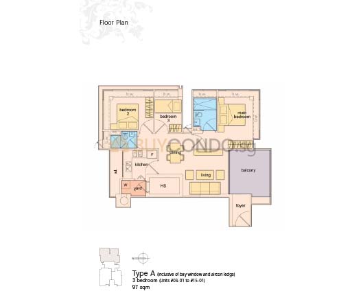 De Centurion Condominium Floor Plan