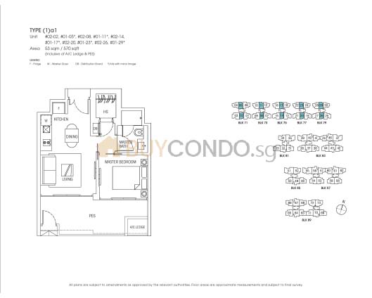 Hedges Park Condominium Floor Plan