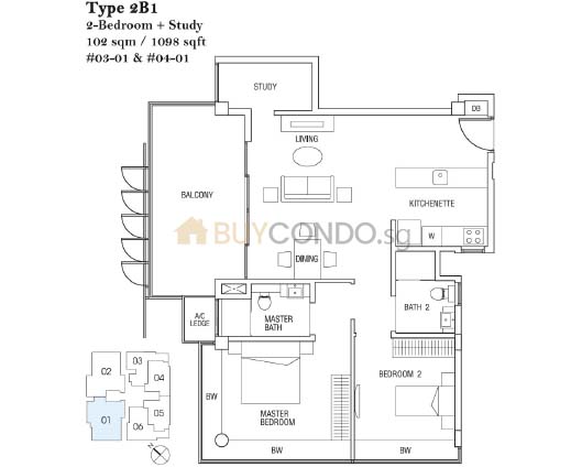 Hertford Collection Condominium Floor Plan