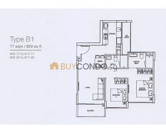 RiverParc Residence Condominium Floor Plan