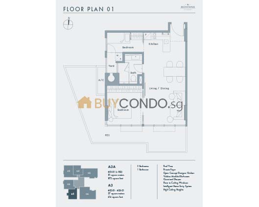 The Montana Condominium Floor Plan