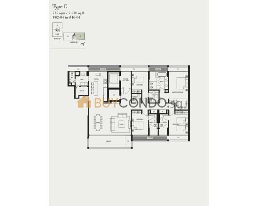 Urban Resort Condominium Floor Plan