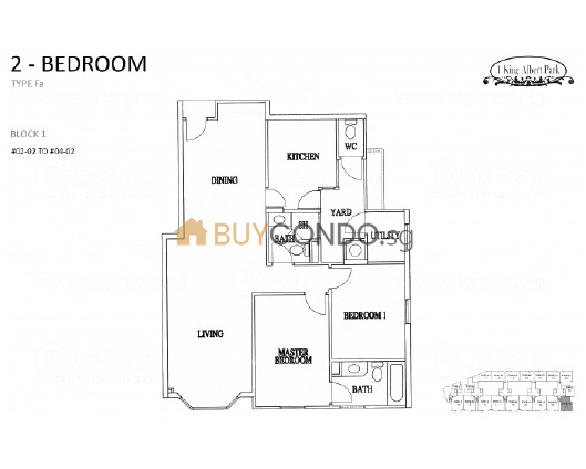 1 King Albert Park Condominium Floor Plan