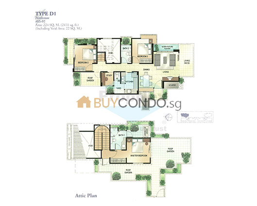 Aspen Loft Condominium Floor Plan