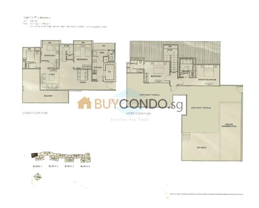 Bluwaters 2 Condominium Floor Plan