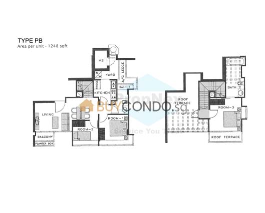 Cadence Light Condominium Floor Plan