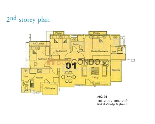 Canary Ville Condominium Floor Plan