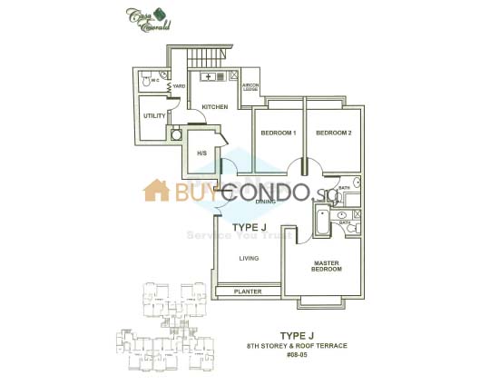 Casa Emerald Condominium Floor Plan