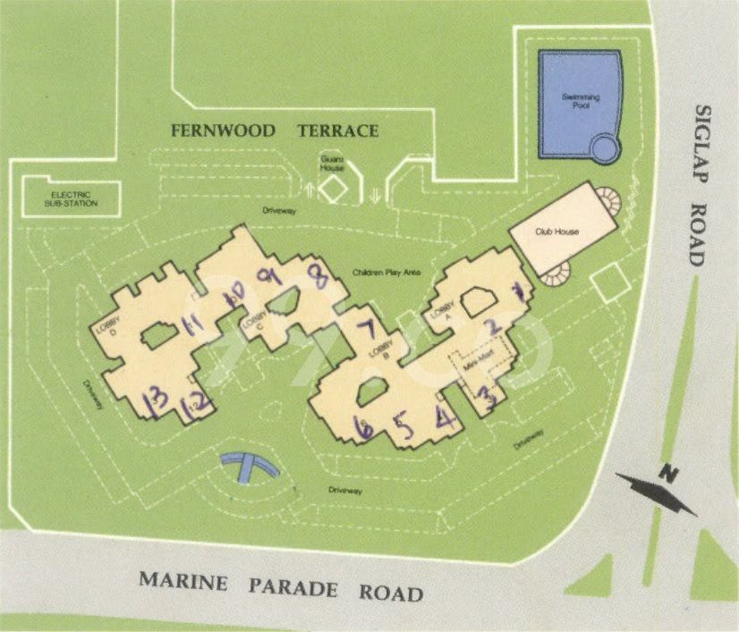 Fernwood Towers siteplan