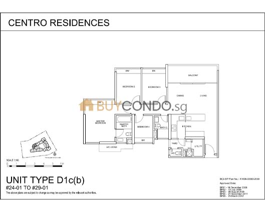 Centro Residences Condominium Floor Plan