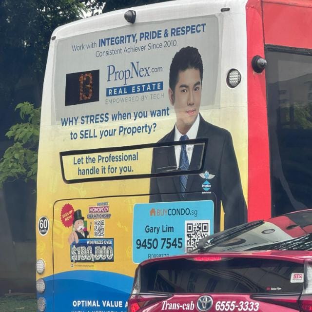 Property Agent Bus Ads. Get Top Agent to Help you Sell Property
