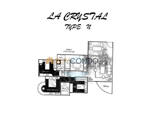La Crystal Condominium Floor Plan