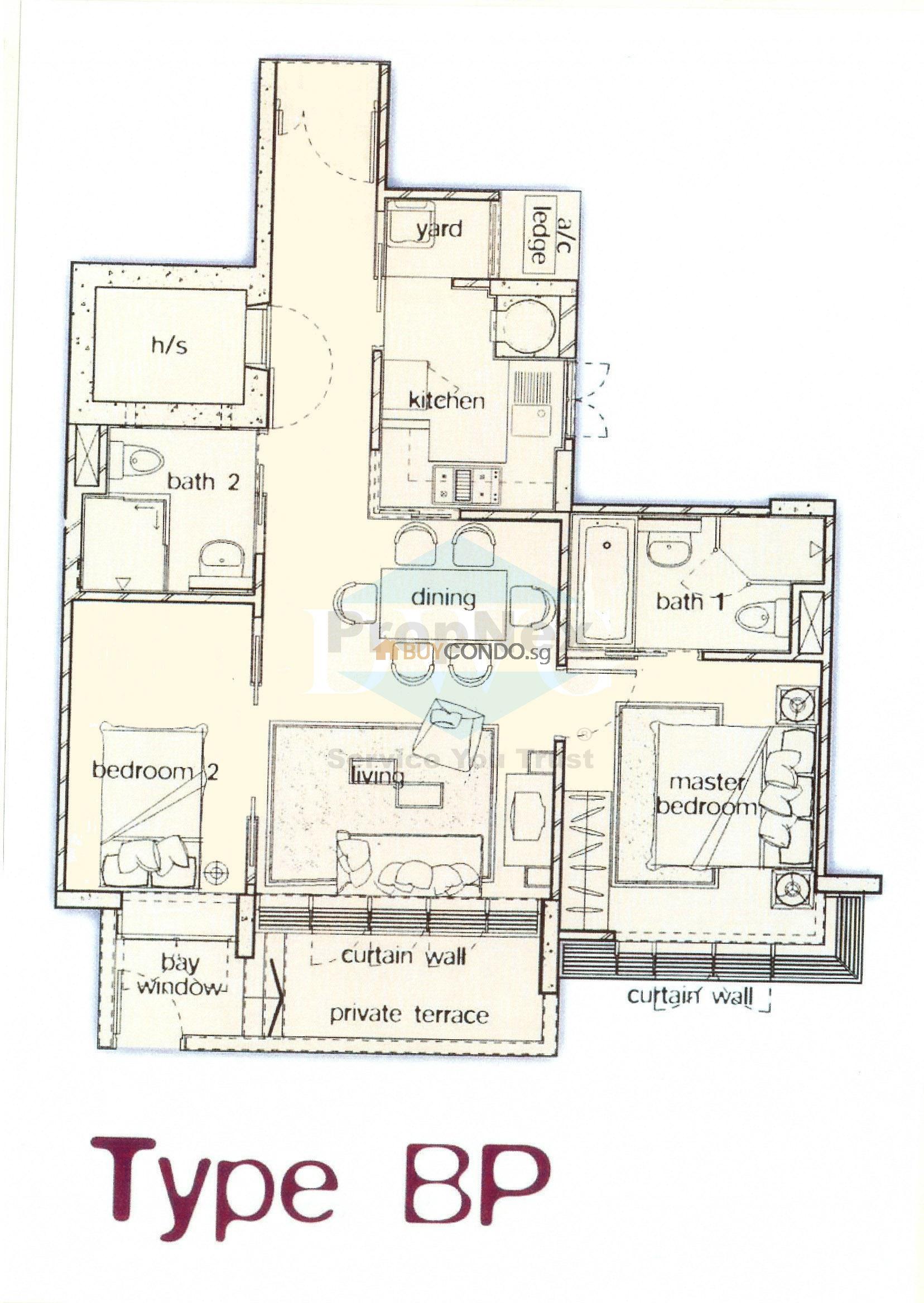 Mandale Heights Condominium Floor Plan