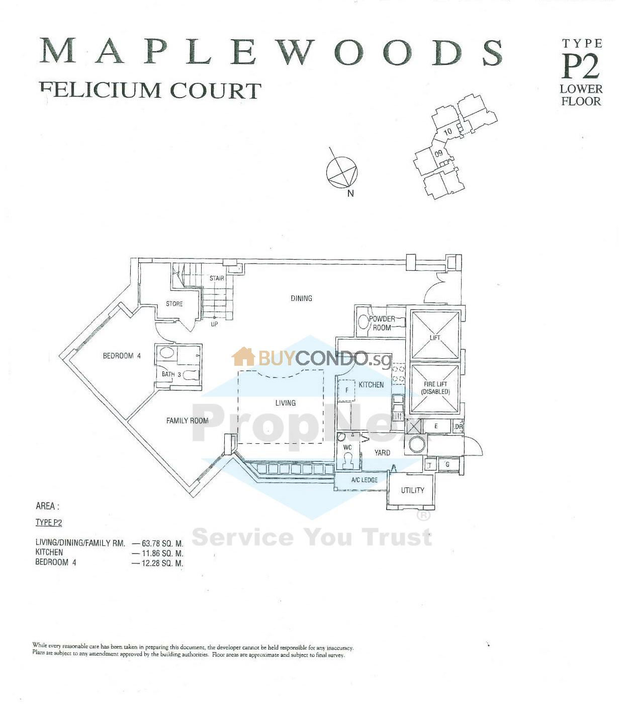 Maplewoods Condominium Floor Plan