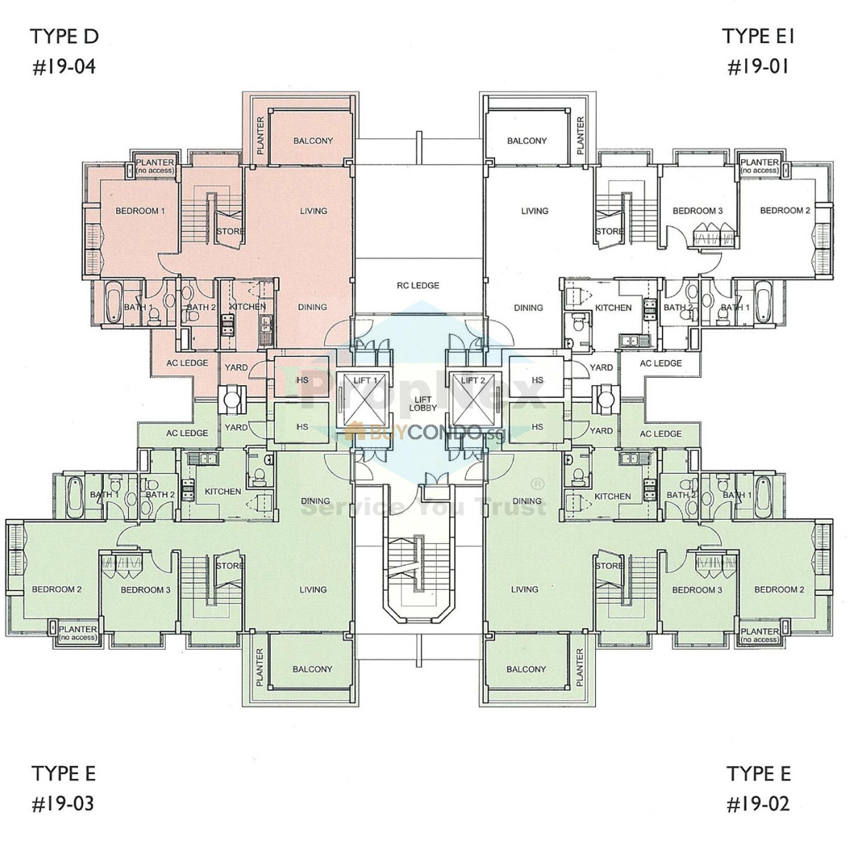 Moonstone Residences Condominium Floor Plan