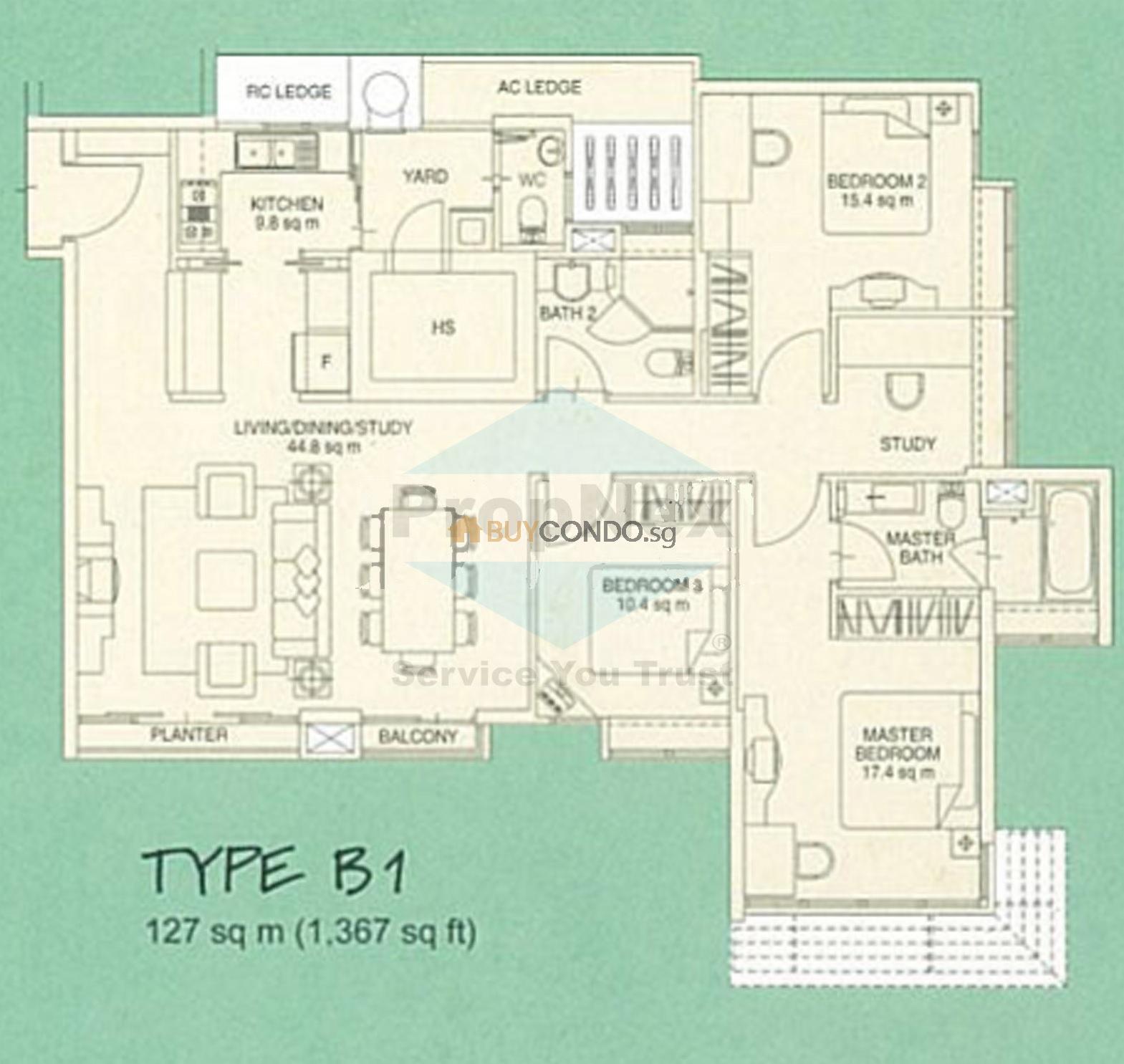 Monterey Park Condominium Floor Plan