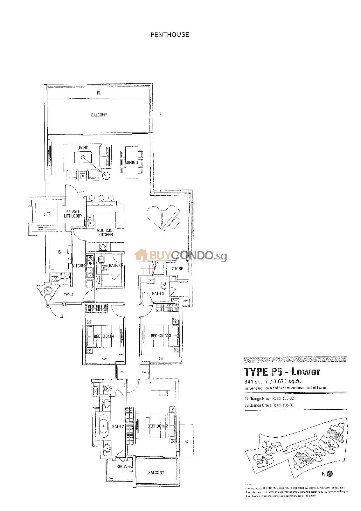 Orange Grove Residences Condominium Floor Plan