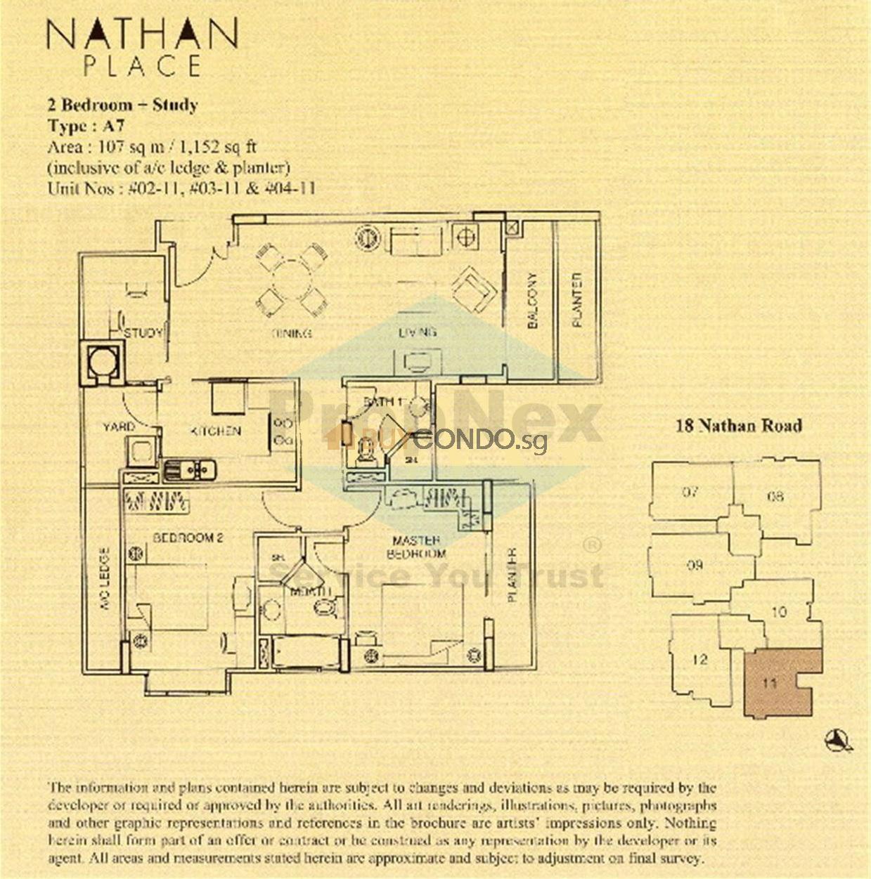 Nathan Place Condominium Floor Plan