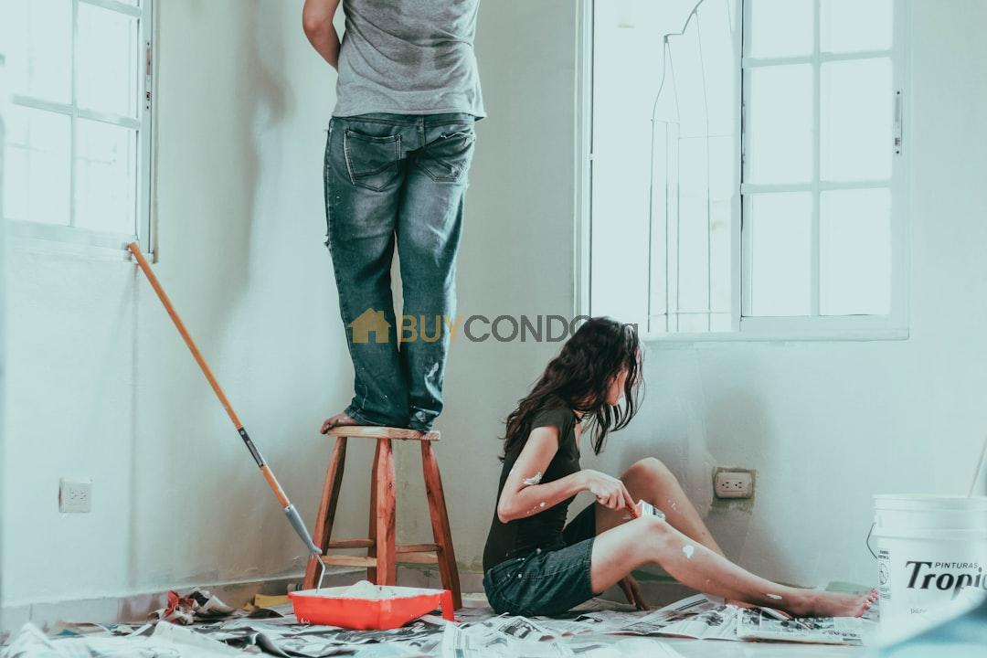 Repainting walls in rental property