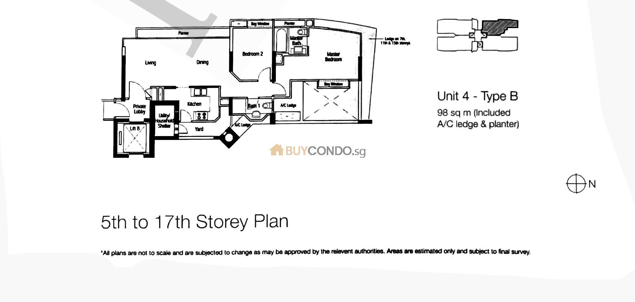 One Fort Condominium Floor Plan