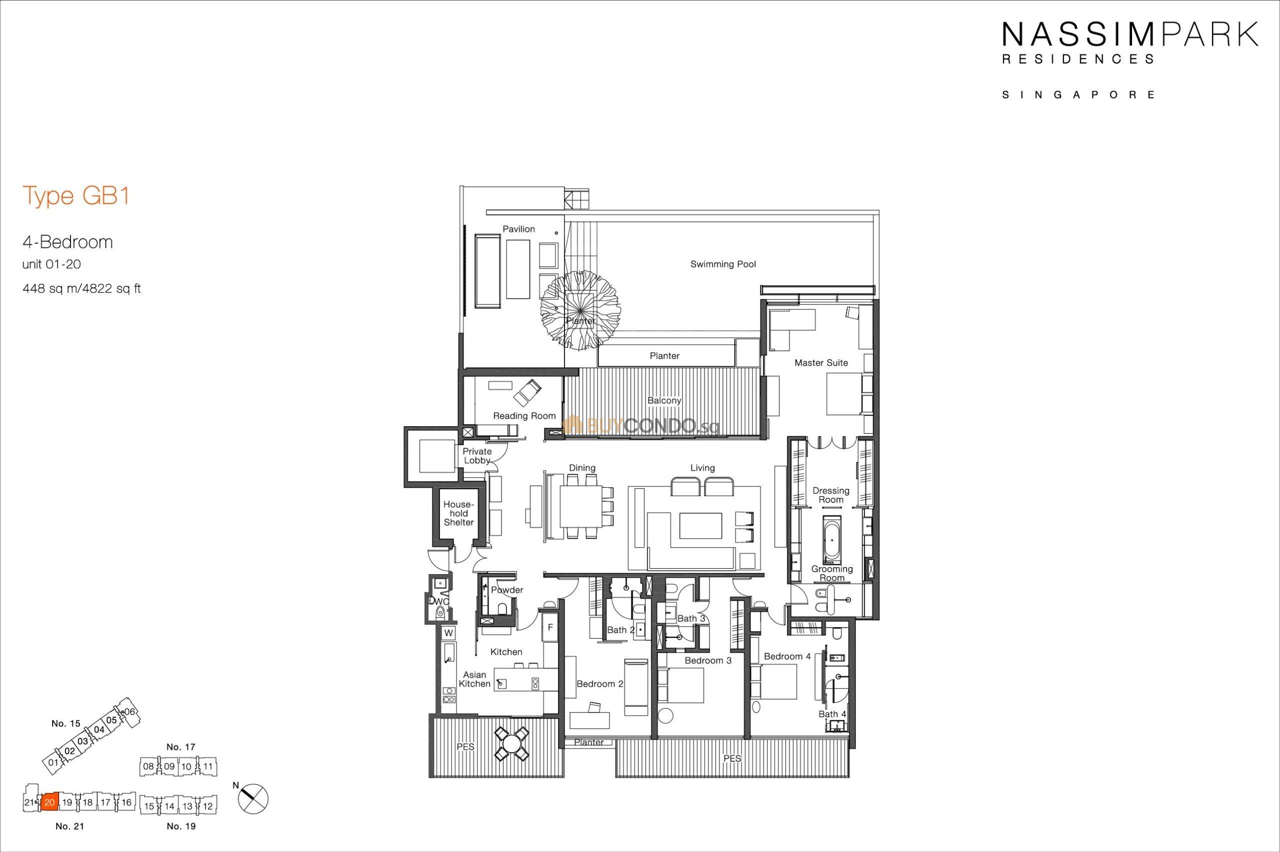 Nassim Park Residences Condominium Floor Plan