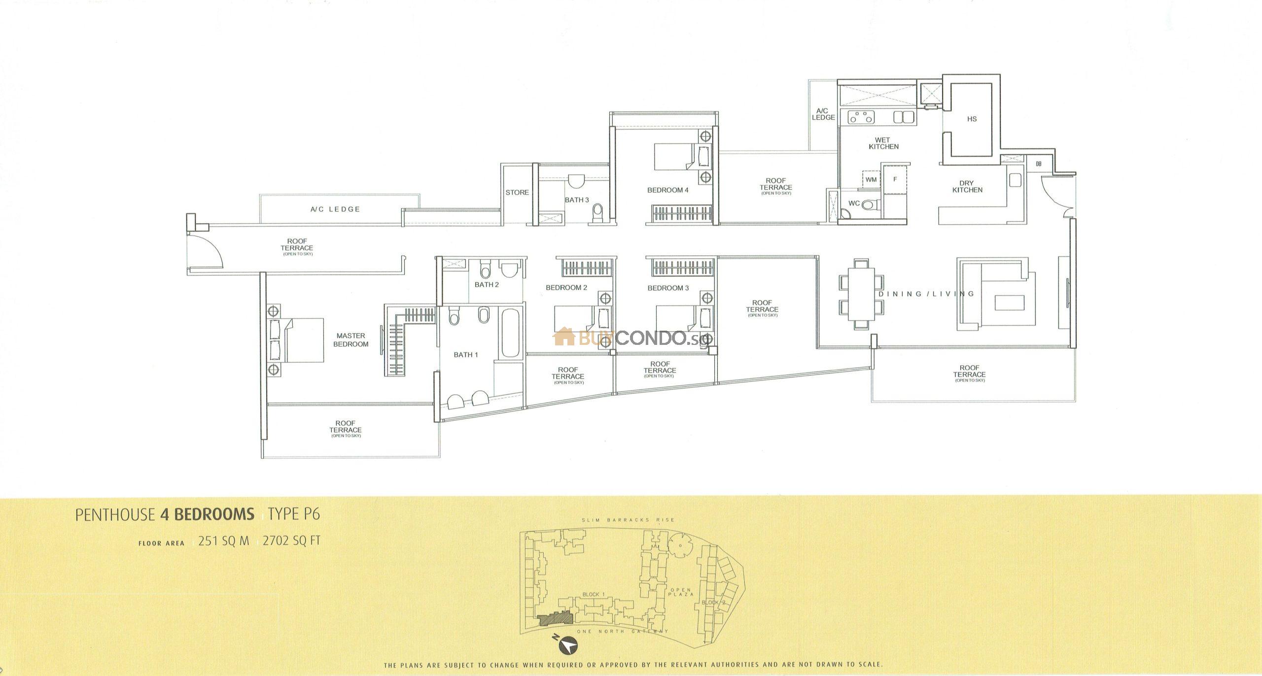 One-North Residences Condominium Floor Plan