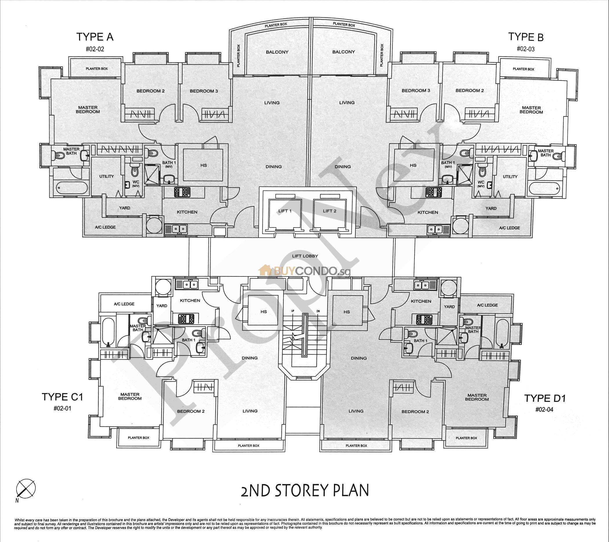 Papillon Condominium Floor Plan