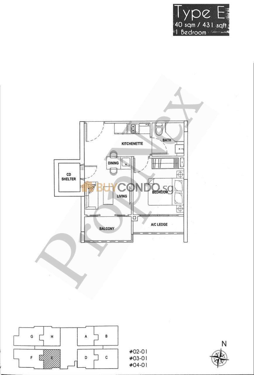 Palmera East Condominium Floor Plan