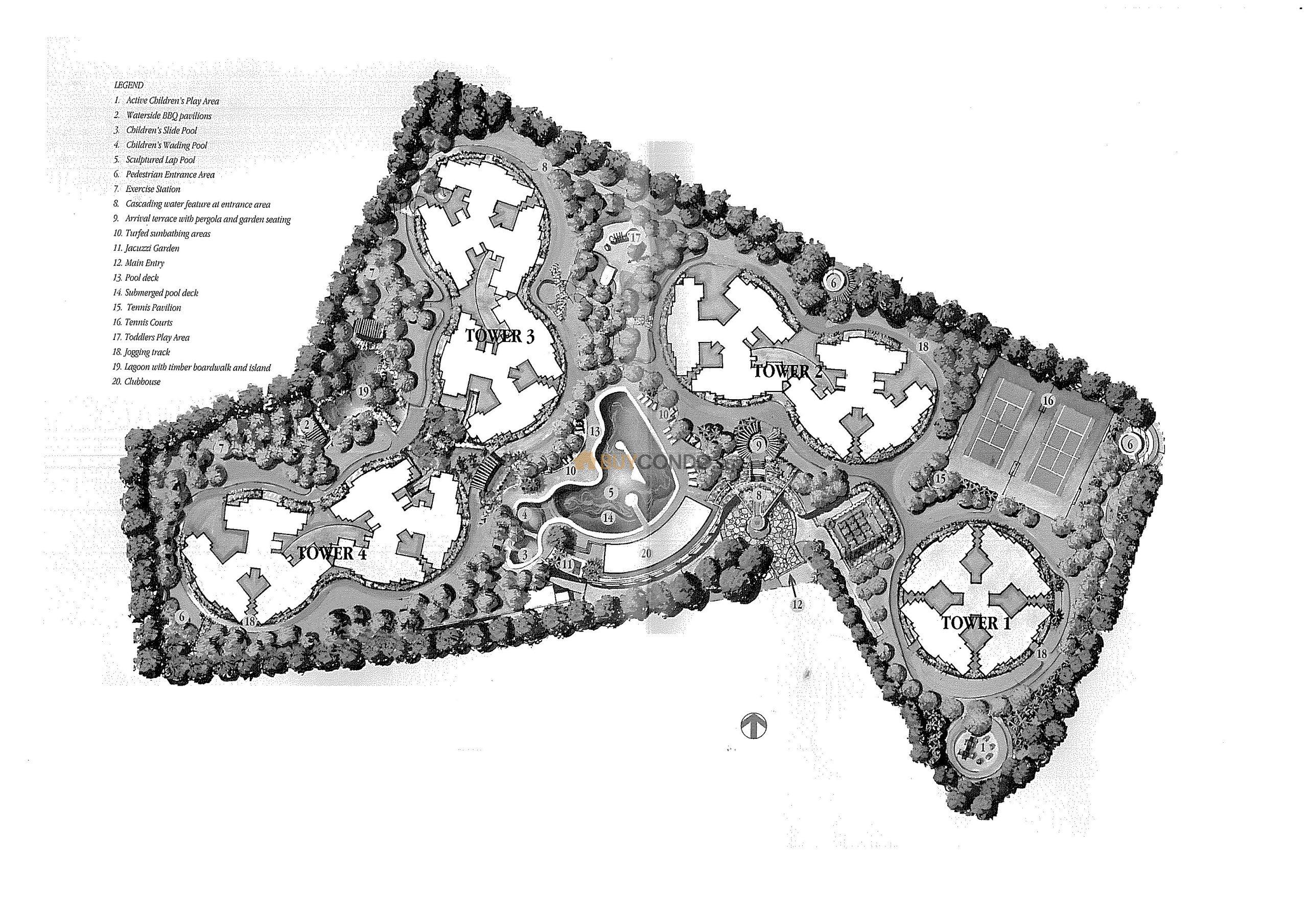 Palm Gardens Condominium Floor Plan