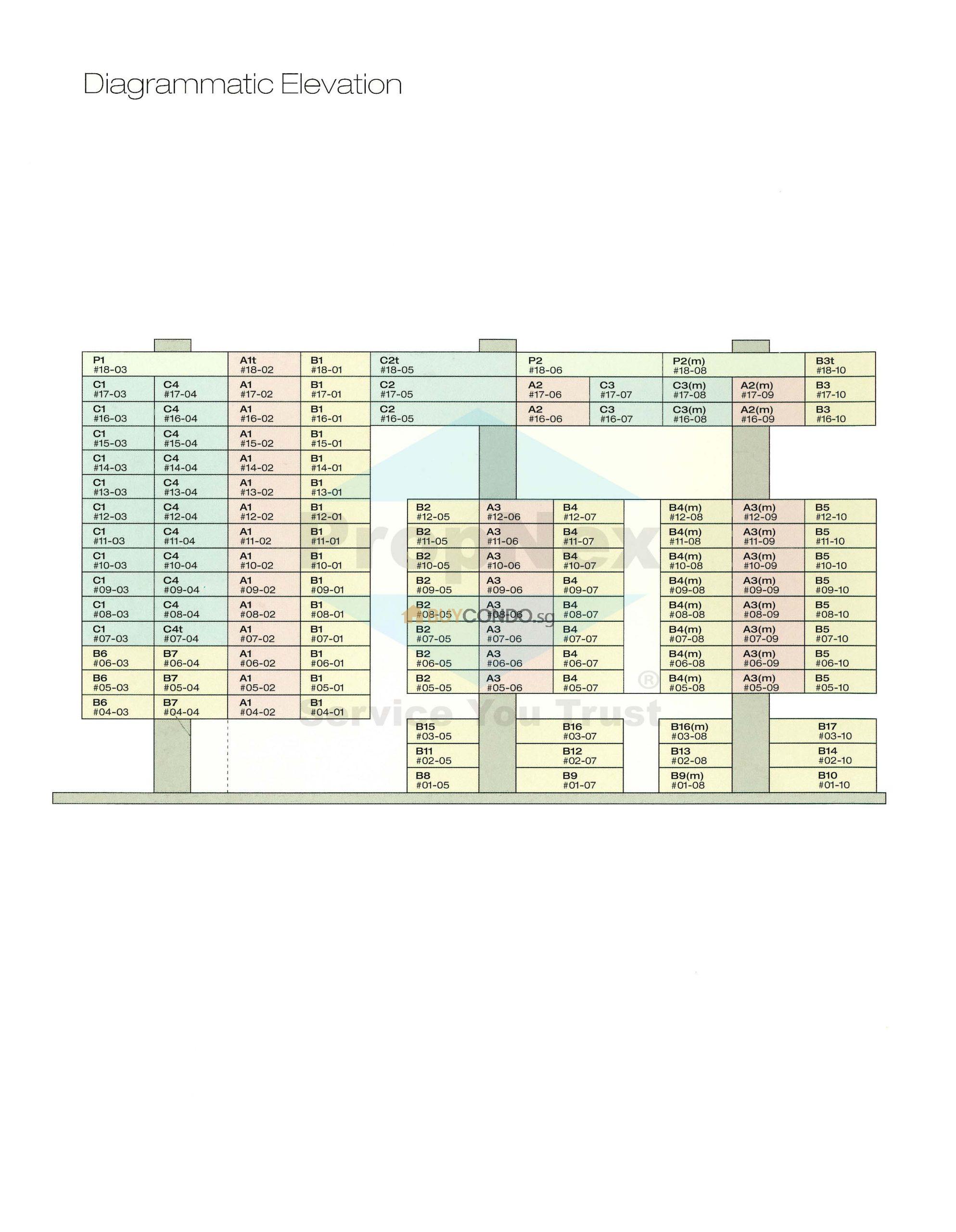 Diagrammatic Elevation scaled