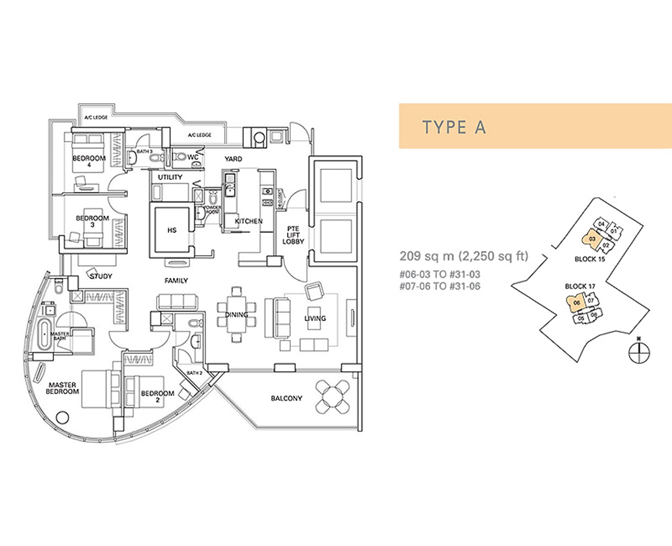 Residences @ Evelyn Condominium Floor Plan