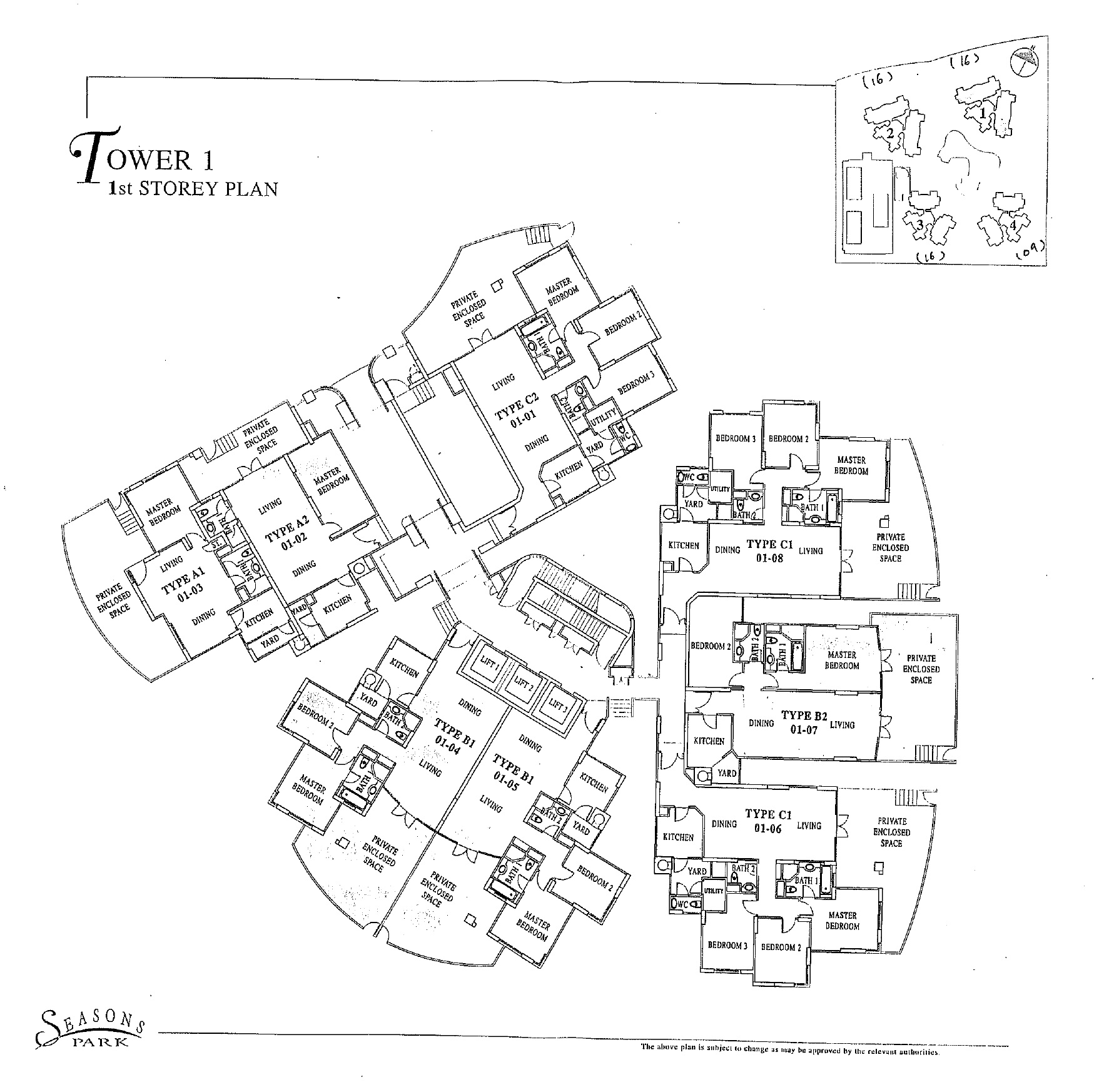 Seasons Park Condominium Floor Plan