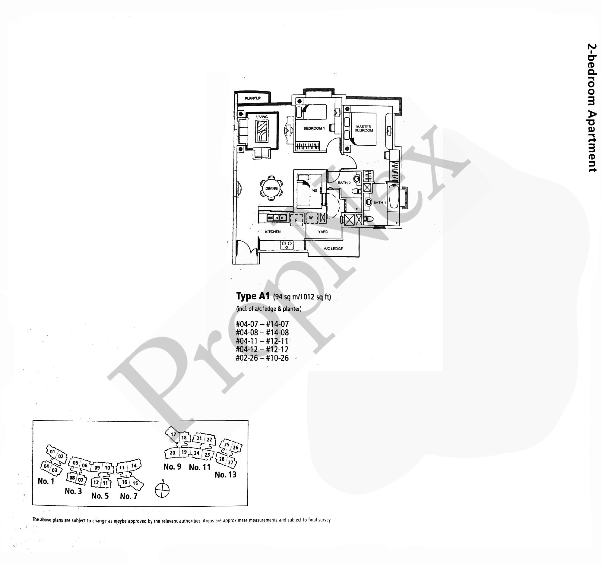 Rosewood Condominium Floor Plan