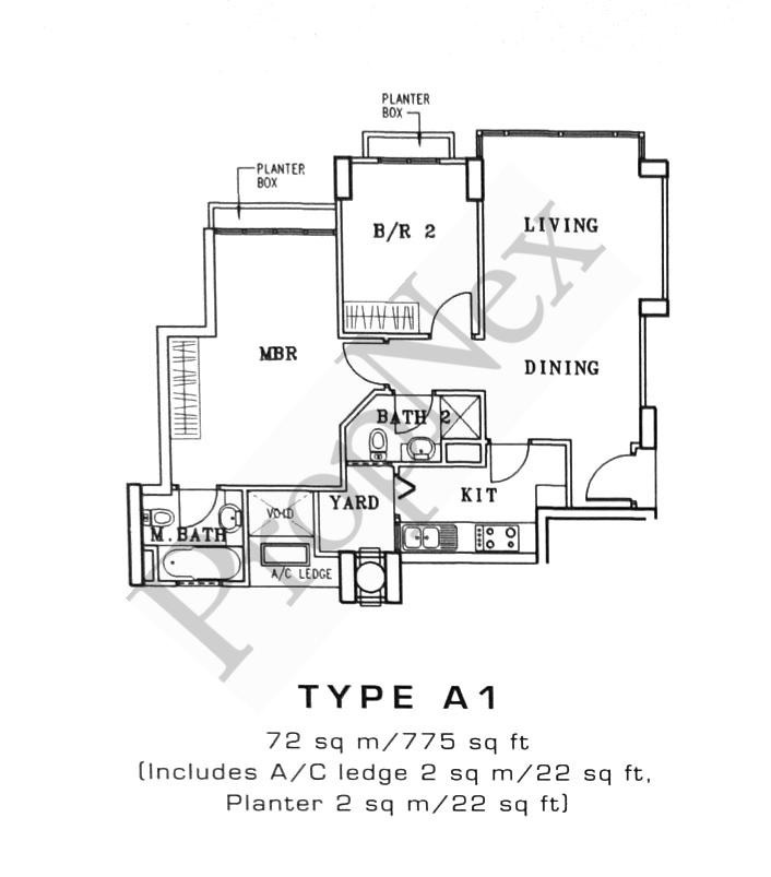 Sanctuary Green Condominium Floor Plan