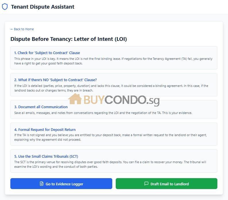 check if subject to contract 