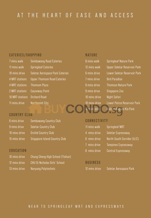 Springleaf Collection amenities