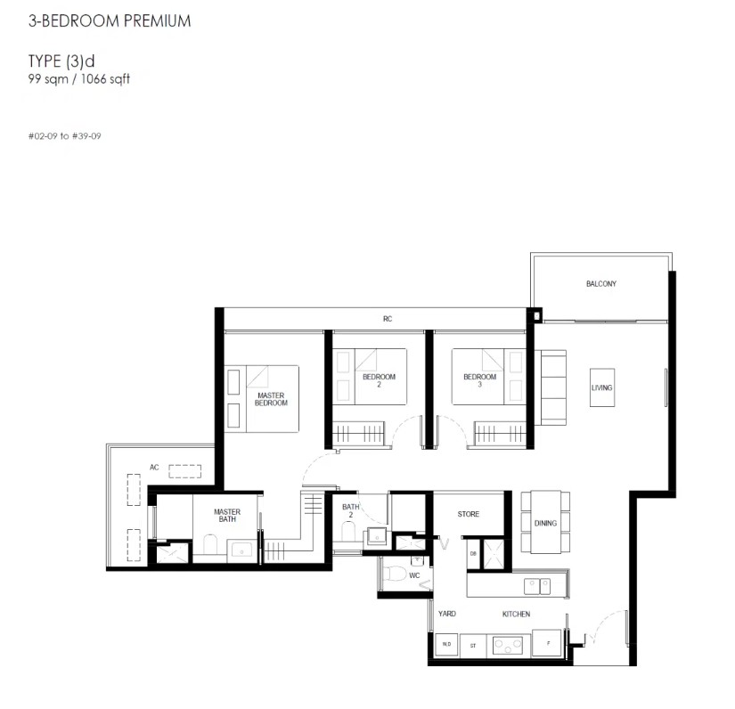 3 Bedroom Premium