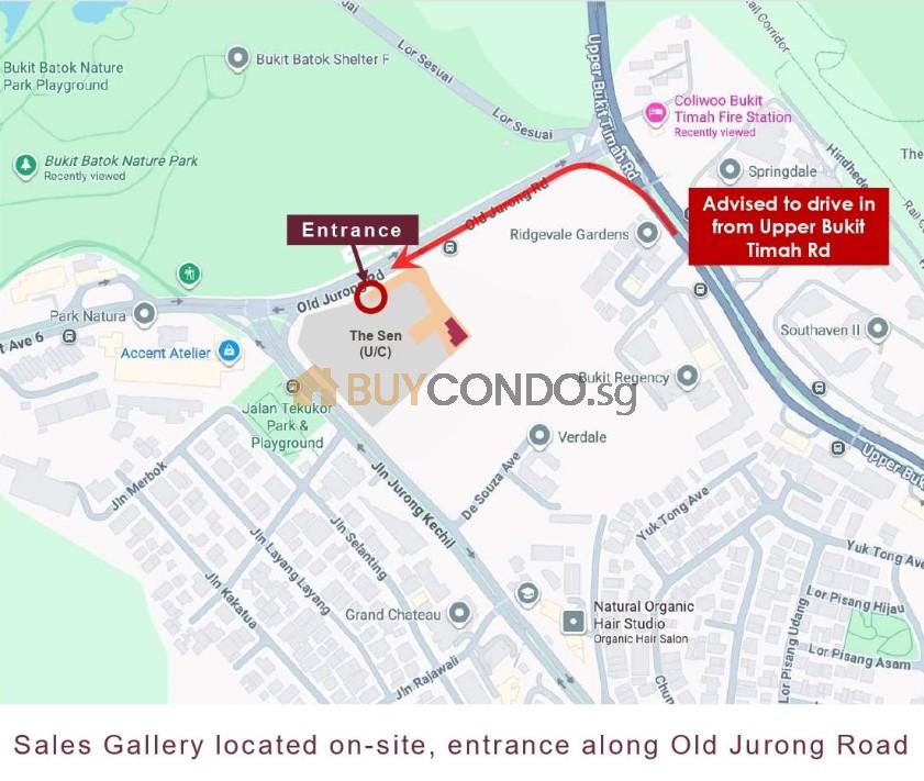 The Sen Site location