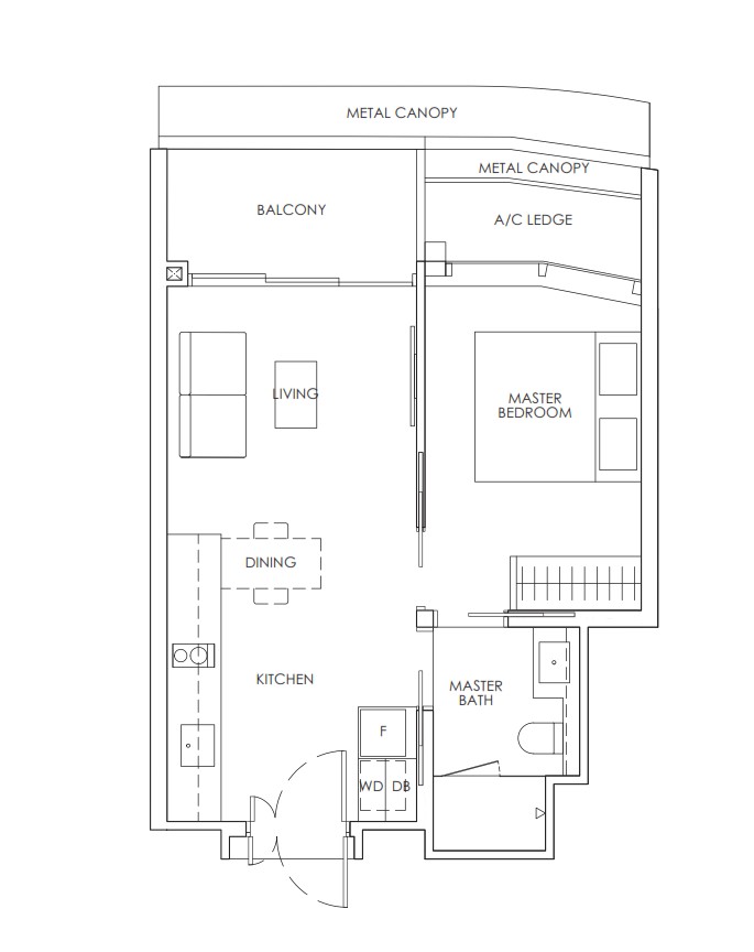 1 Bedroom (Type A4)