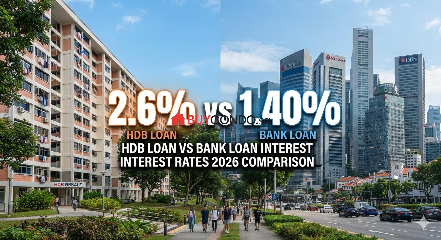 HDB Loan vs Bank Loan 2026: Is 2.6% Worth Paying Double?