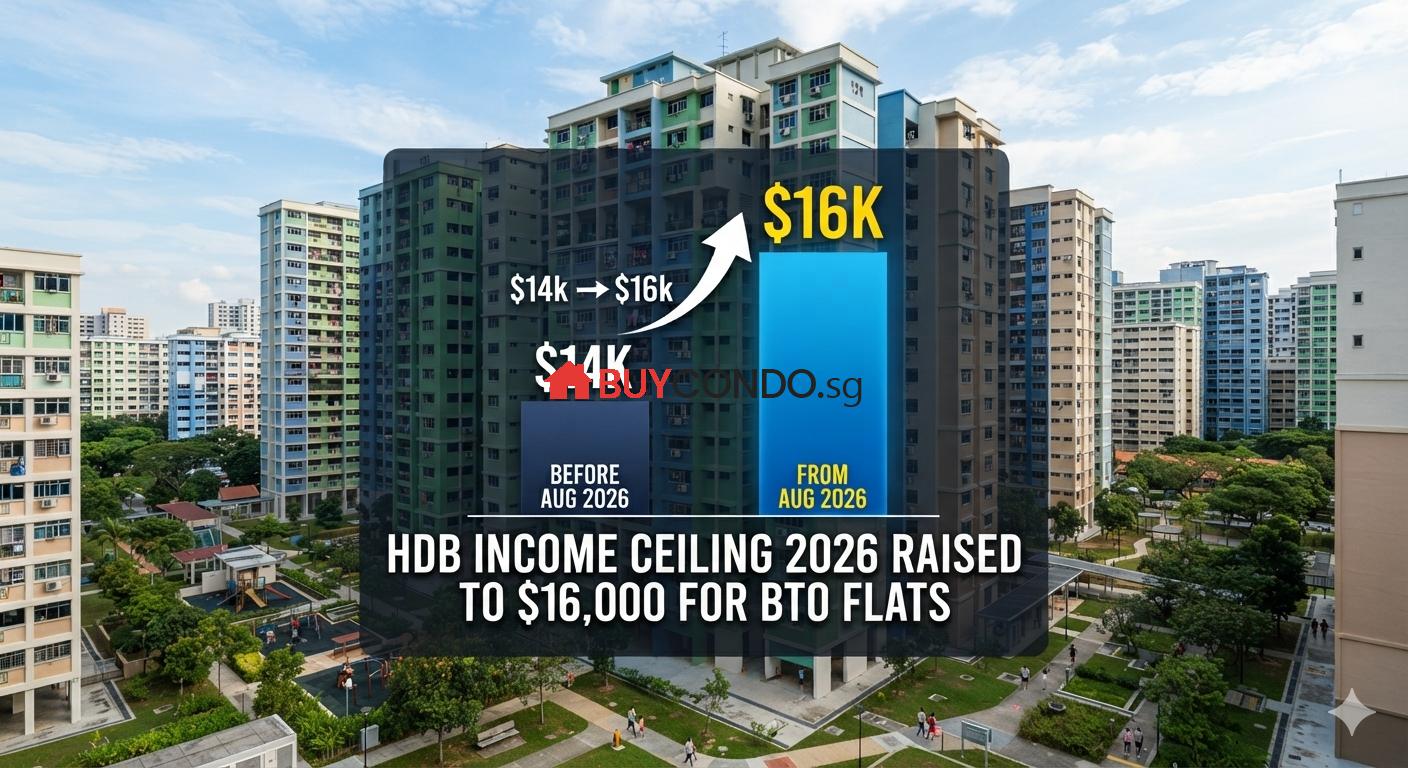 HDB Income Ceiling 2026: New $16k/$18k Limits Explained