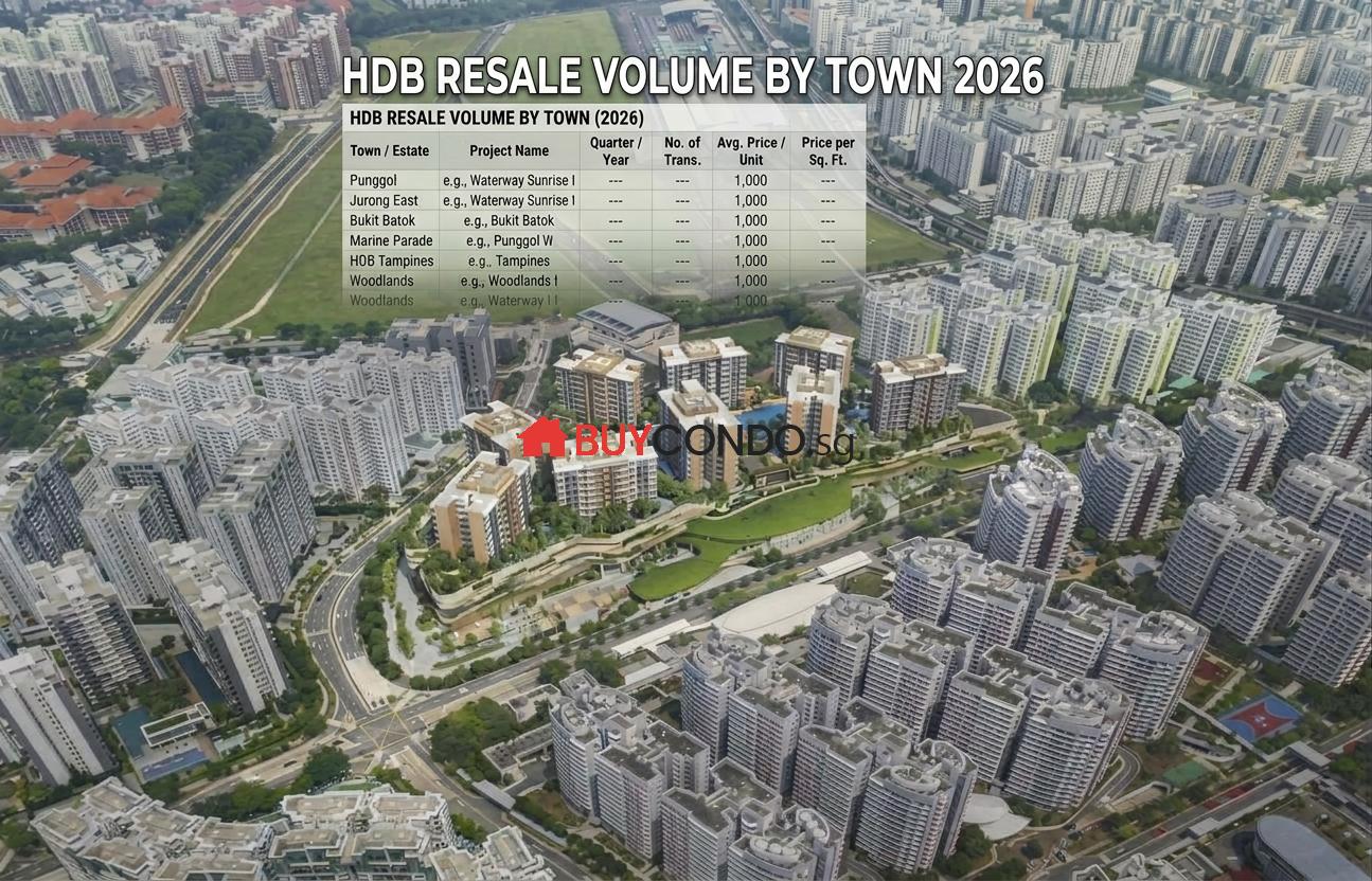 HDB Resale Volume by Town: Where Flats Actually Sell